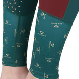 Shires Aubrion Eastcote Full Grip Ladies Riding Tights #colour_dark-green