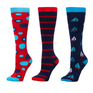 Dublin 3 Pack Socks Adults #colour_coral-spots