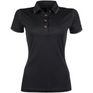 HKM Rosegold Glamour Style Polo Shirt #colour_black-rose-gold