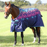 Shires Highlander Original 100g Turnout Rug #colour_navy-forest