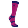 Woof Wear Short Bamboo Waffle Riding Socks #colour_shiraz-navy