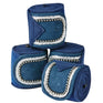 Weatherbeeta Fleece Bling Bandage 4 Pack #colour_navy