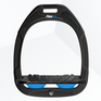 Flex-On Green Composite Inclined Ultra Grip Stirrups - Black/Black/Light Blue #colour_black-black-light-blue