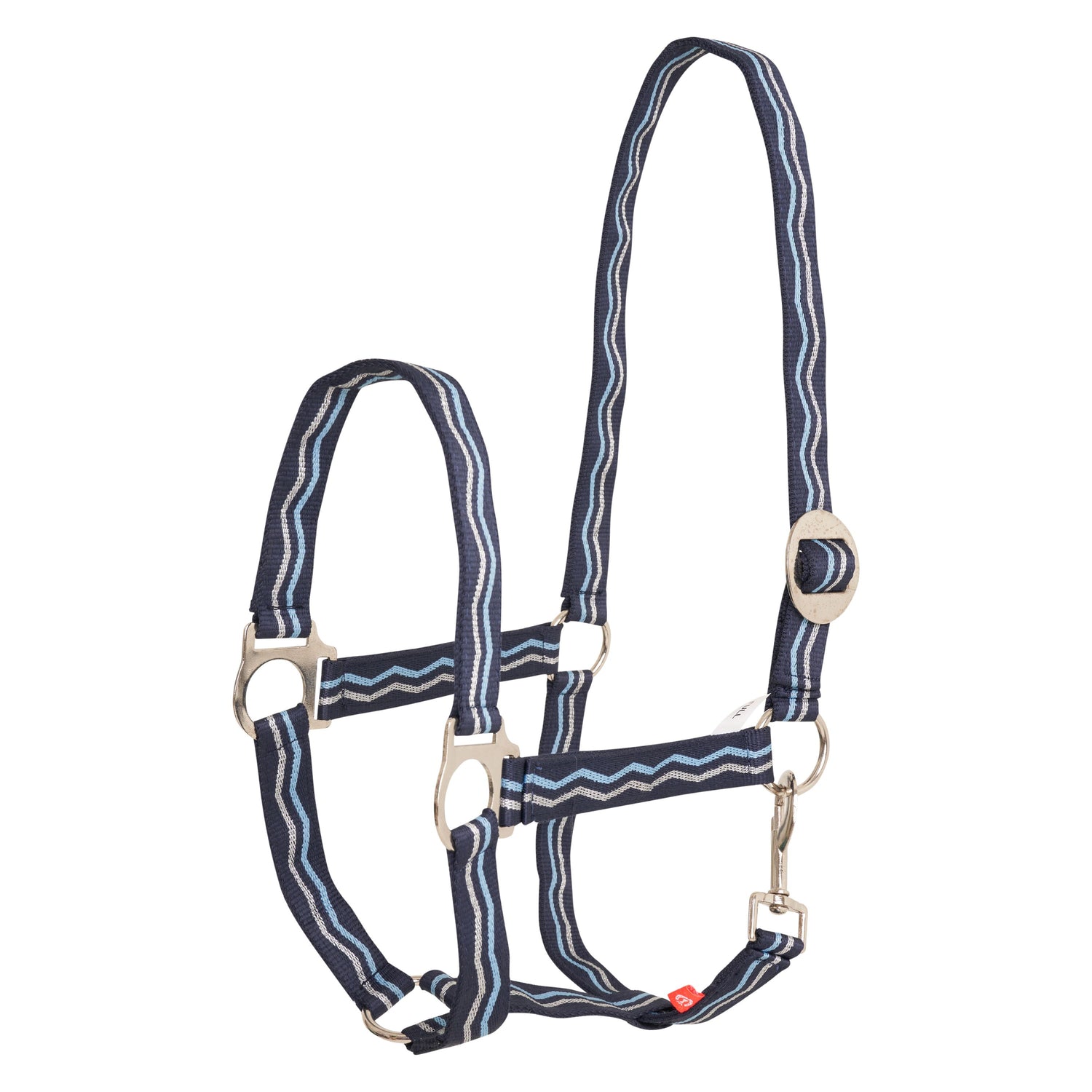 Imperial Riding Nylon Economic Headcollar #colour_blue-navy-silver