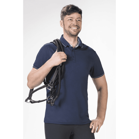 HKM Classico Men's Polo Shirt #colour_deep-blue