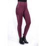 HKM Mesh Style Silicone Full Seat Riding Leggings #colour_wine-red
