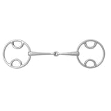 Korsteel Stainless Steel Jointed Beval Loose Ring Snaffle Bit