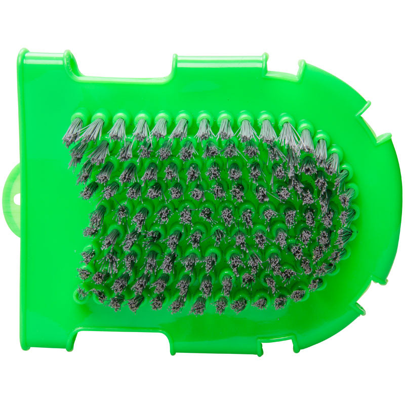 Imperial Riding Grooming Glove With Massage Side #colour_neon-green