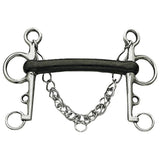 Korsteel Hartgummi-Mullen-Maul-Pelham-Gebiss