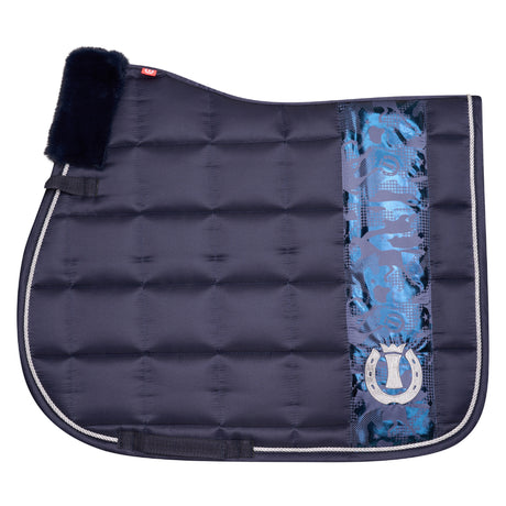 Imperial Riding Ambient Hide And Ride GP Fur Saddle Pad #colour_navy