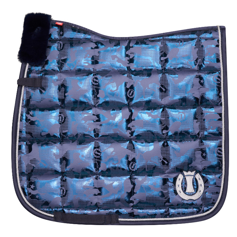 Imperial Riding Ambient Hide And Ride Dressage Saddle Pad  #colour_navy